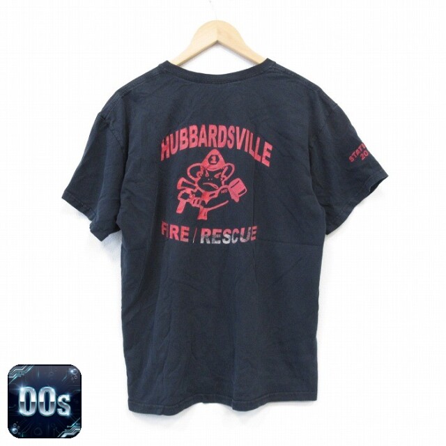 00s 半袖Tシャツ ファイヤーレスキュー ブラック XL | 古着