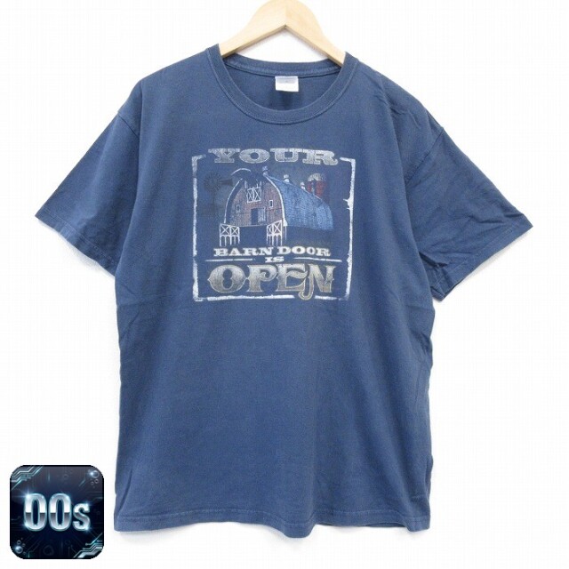 00s 半袖Tシャツ OPEN ネイビー L | 古着