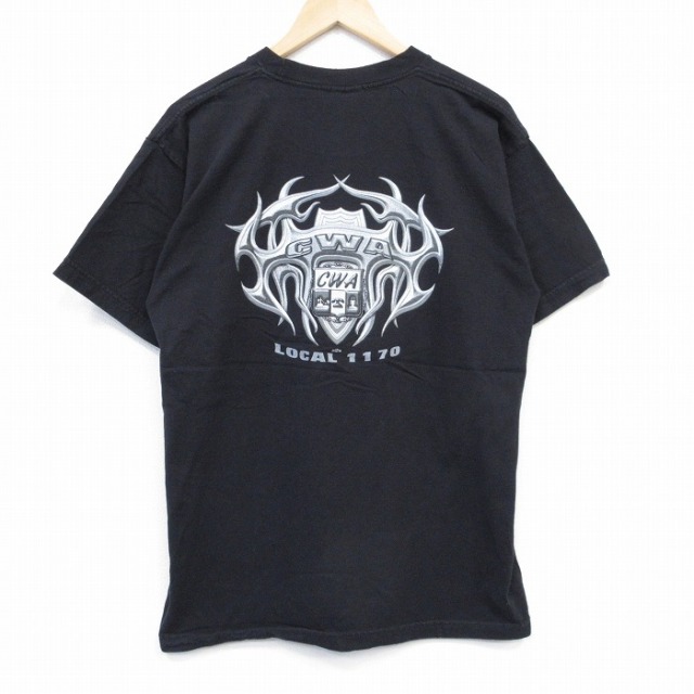 00s 半袖Tシャツ CWA ブラック L | 古着