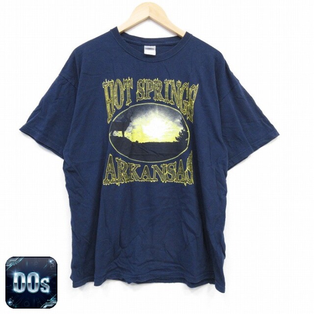00s 半袖Tシャツ アーカンソー ネイビー XL | 古着
