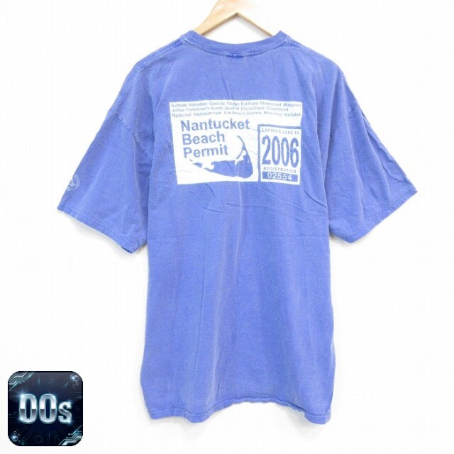 00s 半袖Tシャツ ビーチ ネイビー XL | 古着
