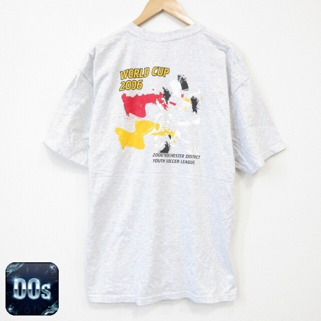 00s 半袖Tシャツ サッカー グレー XL | 古着