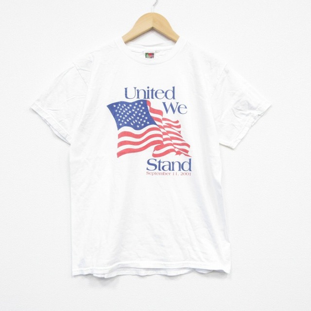 フルーツオブザルーム 00s 半袖Tシャツ 星条旗 ホワイト M | 古着