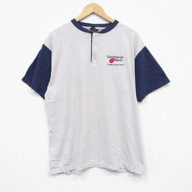 90s 半袖Tシャツ コマース銀行 グレー XL | 古着