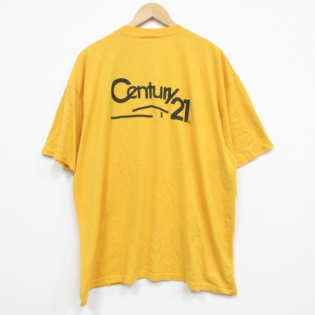 90s 半袖Tシャツ センチュリー21 イエロー XL | 古着