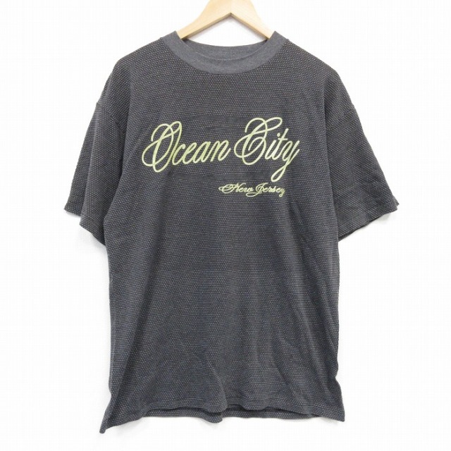 90s 半袖Tシャツ オーシャンシティ ブラック L | 古着
