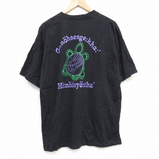 00s 半袖Tシャツ カメ ブラック XL | 古着