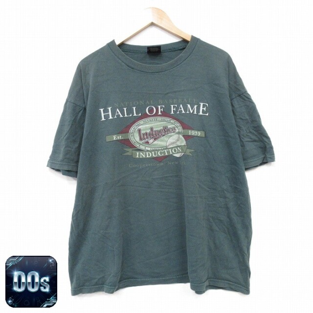 00s 半袖Tシャツ HALL グリーン XL | 古着