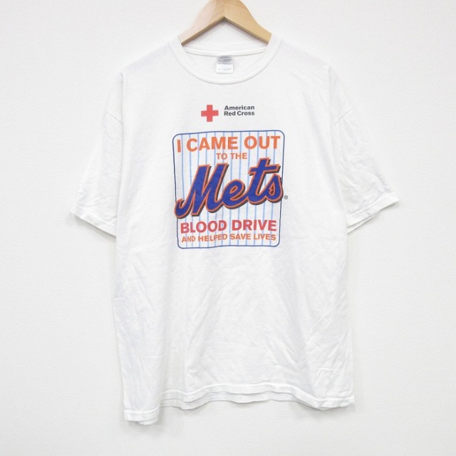 00s 半袖Tシャツ メッツ ホワイト XL | 古着