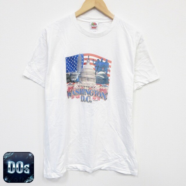 フルーツオブザルーム 00s 半袖Tシャツ ワシントンDC ホワイト L | 古着