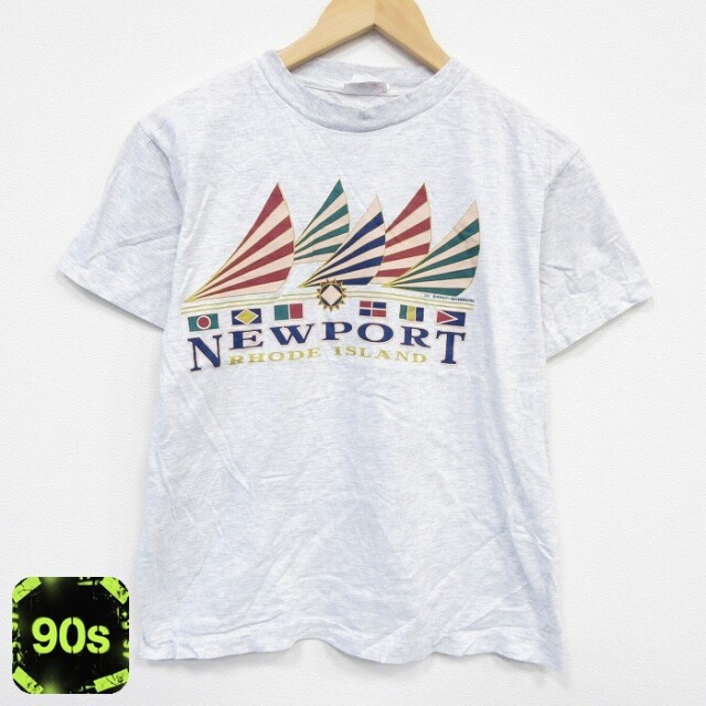 90s 半袖Tシャツ ニューポート グレー M | 古着