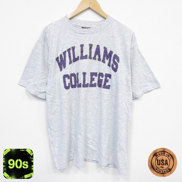 ジャンスポーツ 90s 半袖Tシャツ ウィリアムズ グレー XL | 古着