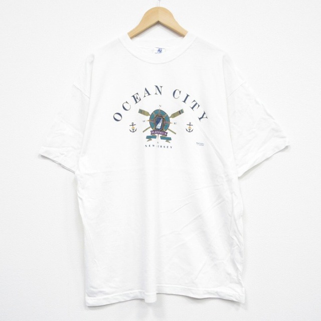 90s 半袖Tシャツ オーシャンシティ ホワイト XL | 古着