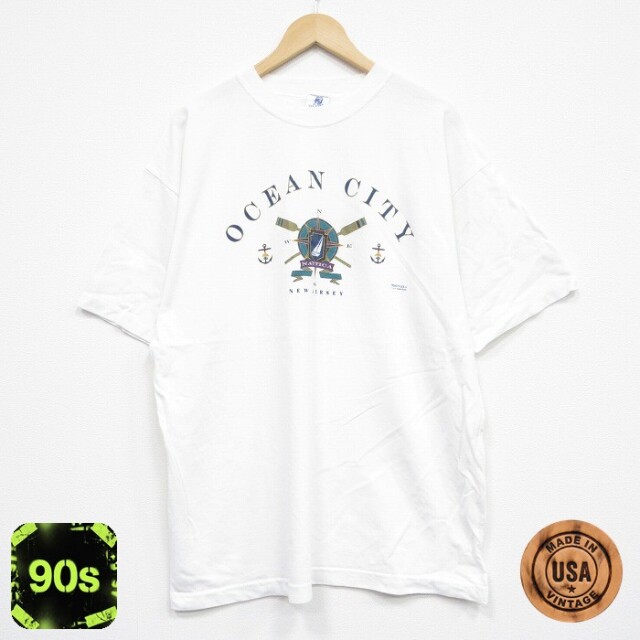 90s 半袖Tシャツ オーシャンシティ ホワイト XL | 古着