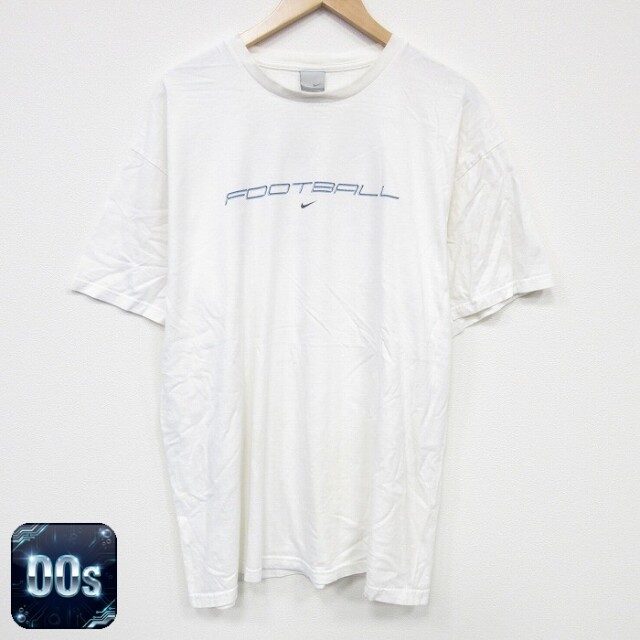 【50%OFF】ナイキ 00s 半袖Tシャツ フットボール ホワイト XL | 古着