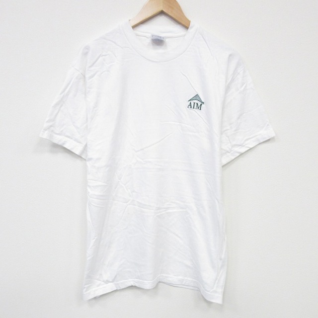 ヘインズ 00s 半袖Tシャツ AIM ホワイト L | 古着