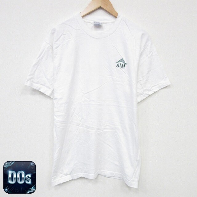ヘインズ 00s 半袖Tシャツ AIM ホワイト L | 古着