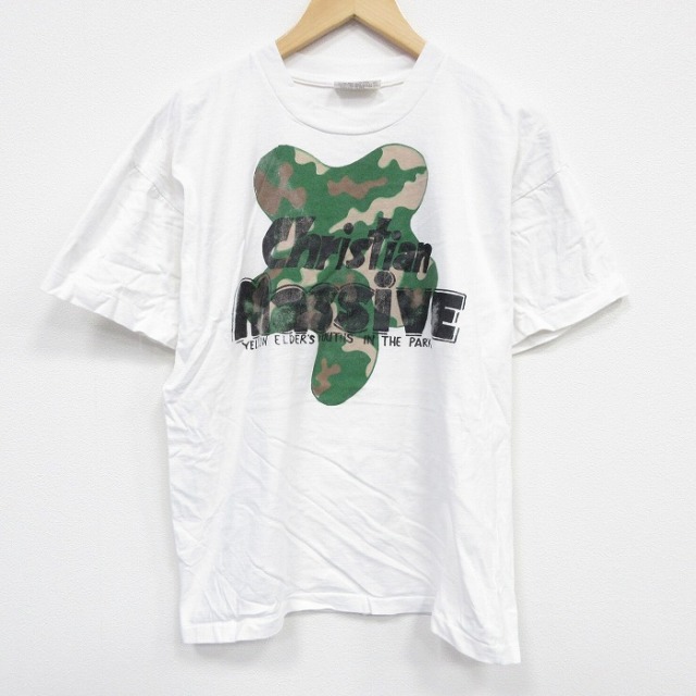 90s 半袖Tシャツ Massive ホワイト L | 古着