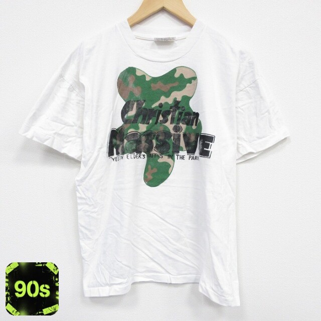 90s 半袖Tシャツ Massive ホワイト L | 古着
