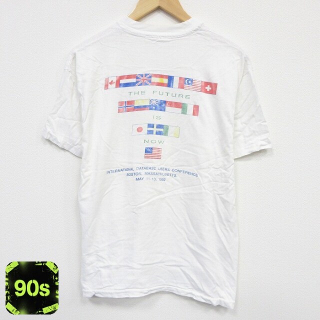 ヘインズ 90s 半袖Tシャツ 国旗 ホワイト L | 古着
