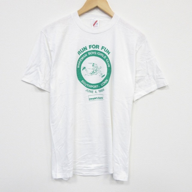 ジャージーズ 80s 半袖Tシャツ ランナー ホワイト L | 古着