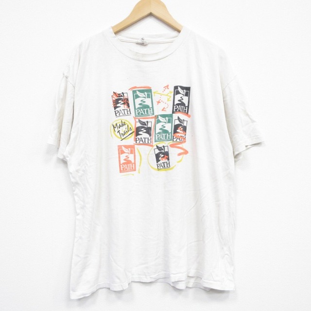 オニータ 90s 半袖Tシャツ PATH ベージュ XL | 古着