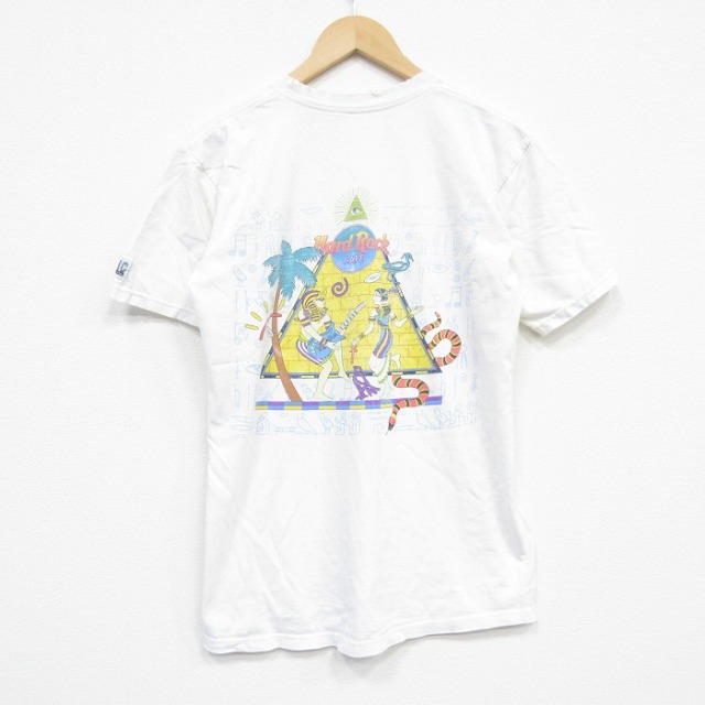 ハードロックカフェ 90s 半袖Tシャツ ピラミッド ホワイト M | 古着