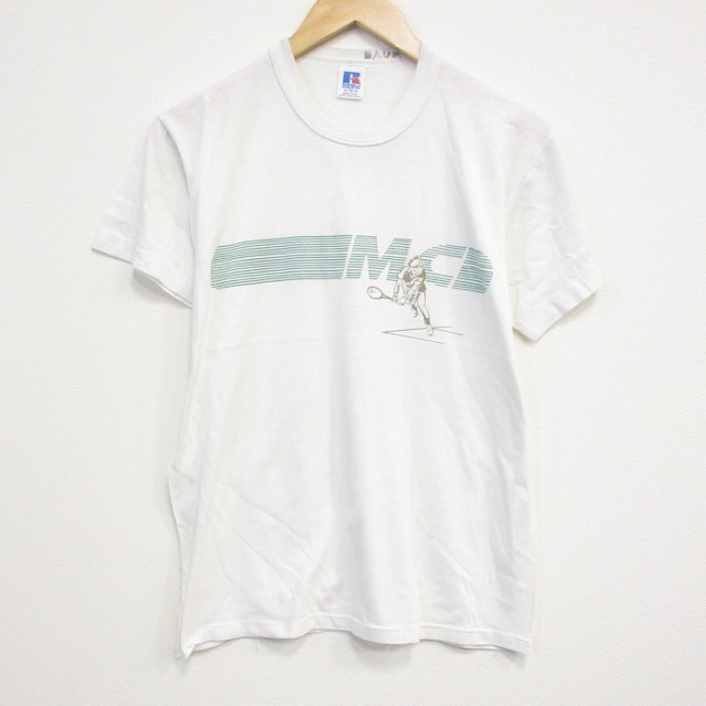 ラッセル 80s 半袖Tシャツ テニス ホワイト M | 古着