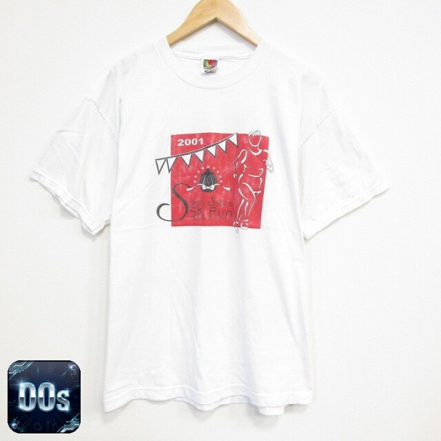 【50%OFF】フルーツオブザルーム 00s 半袖Tシャツ 企業広告 ホワイト XL | 古着