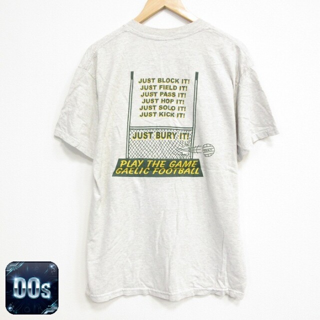 00s 半袖Tシャツ メッセージ グレー XL | 古着