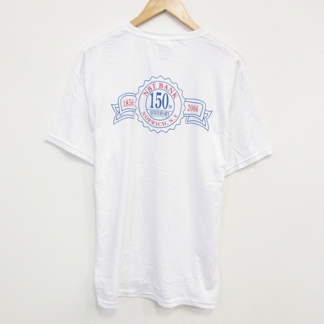 ヘインズ 00s 半袖Tシャツ NBTバンク ホワイト XL | 古着