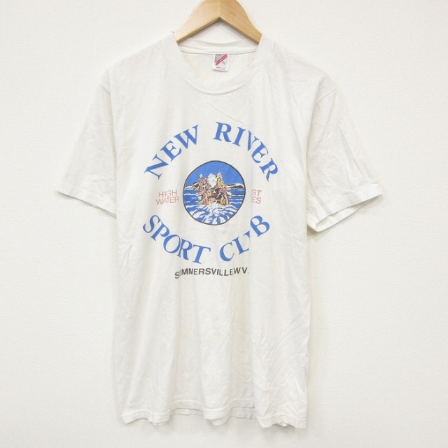 ジャージーズ 90s 半袖Tシャツ スポーツクラブ ホワイト L | 古着