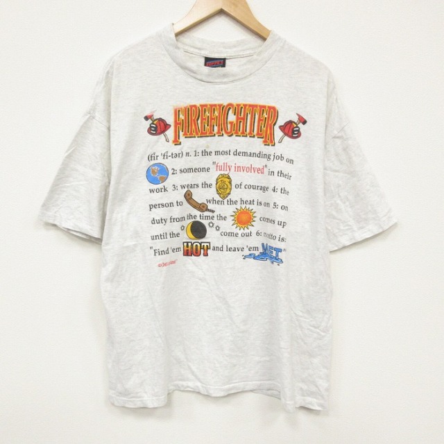 90s 半袖Tシャツ メッセージ グレー XL | 古着