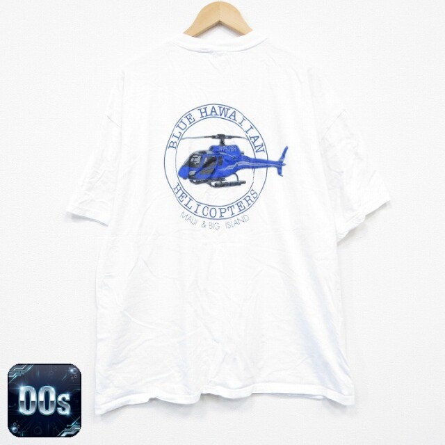 ヘインズ 00s 半袖Tシャツ ヘリコプター ホワイト XL | 古着