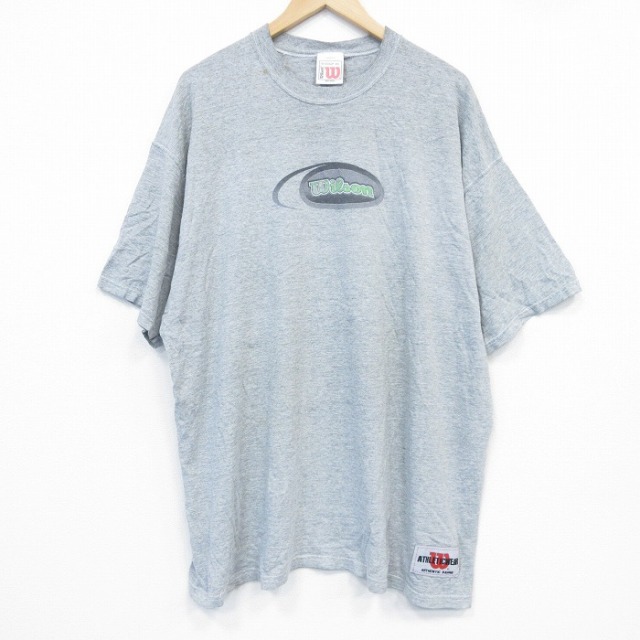 ウィルソン 90s 半袖Tシャツ ビッグロゴ グレー XL | 古着