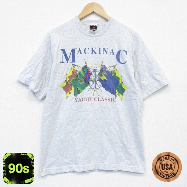 90s 半袖Tシャツ ヨットクラシック グレー L | 古着