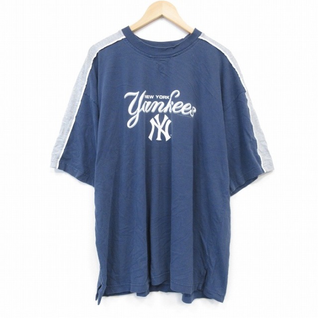 00s 半袖Tシャツ ニューヨークヤンキース ネイビー XL | 古着