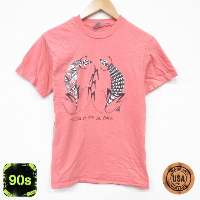 ヘインズ 90s 半袖Tシャツ ACOMA ピンク S | 古着