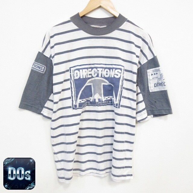 00s 半袖Tシャツ ホワイトボーダー XL | 古着