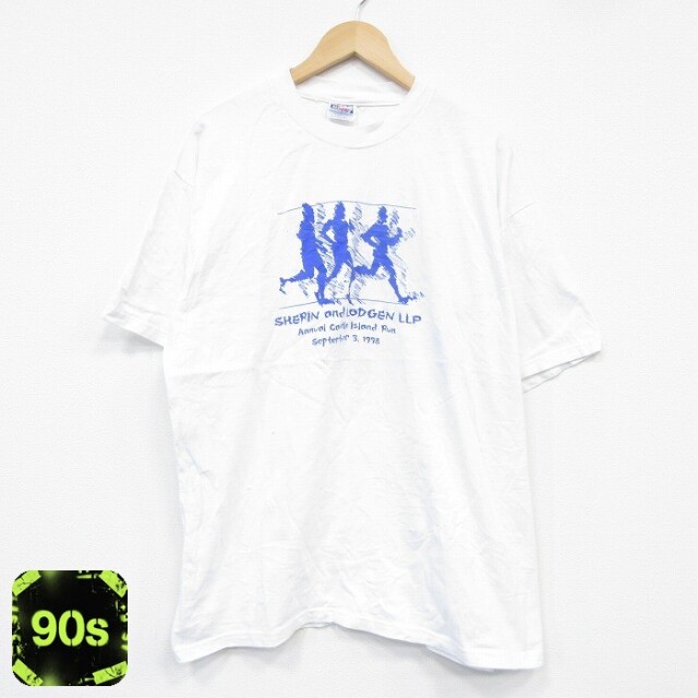 ヘインズ 90s 半袖Tシャツ ランナー ホワイト XL | 古着