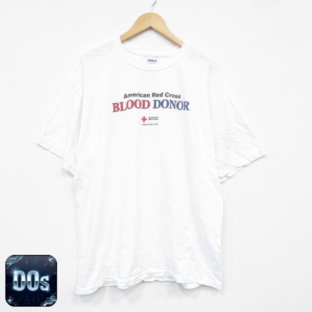 00s 半袖Tシャツ BLOOD ホワイト XL | 古着