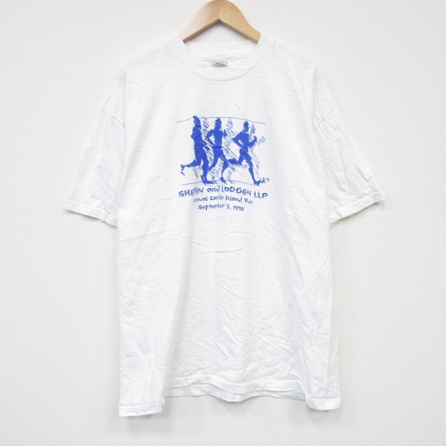 ヘインズ 90s 半袖Tシャツ ランナー ホワイト XL | 古着