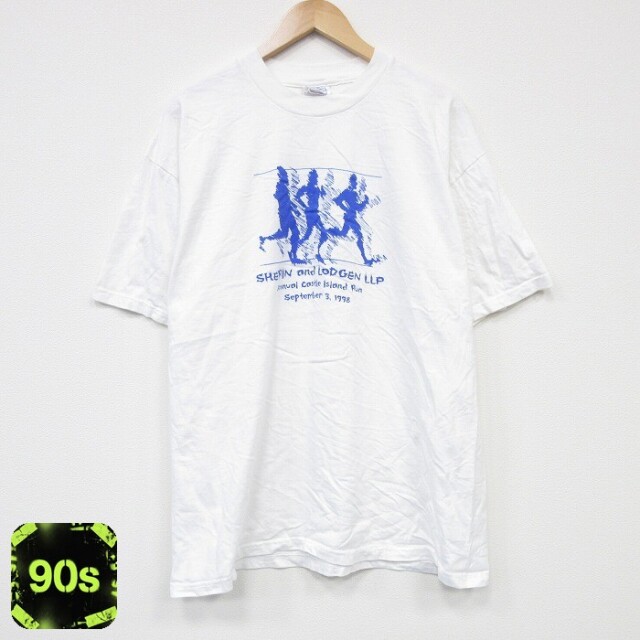 ヘインズ 90s 半袖Tシャツ ランナー ホワイト XL | 古着
