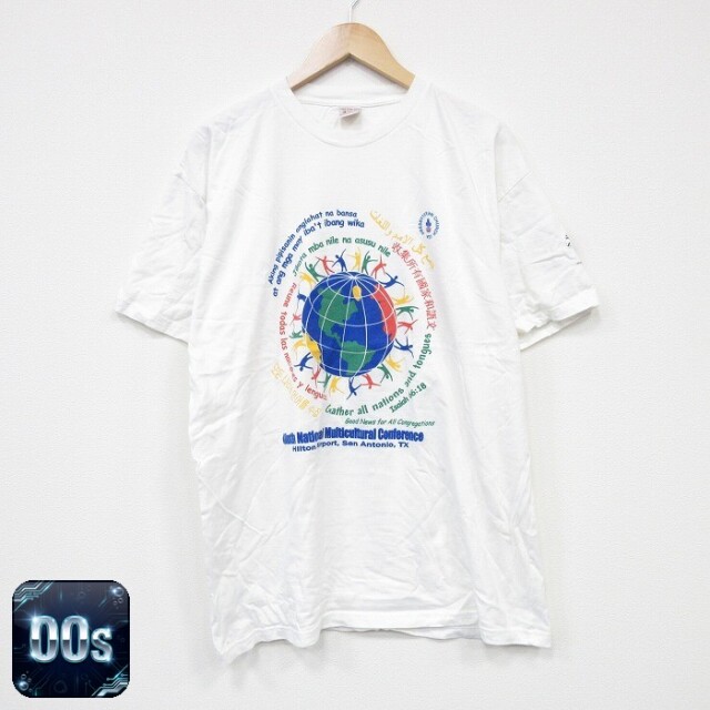 00s 半袖Tシャツ 地球 ホワイト XL | 古着
