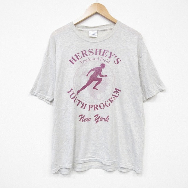 ヘインズ 00s 半袖Tシャツ ユースプログラム グレー XL | 古着