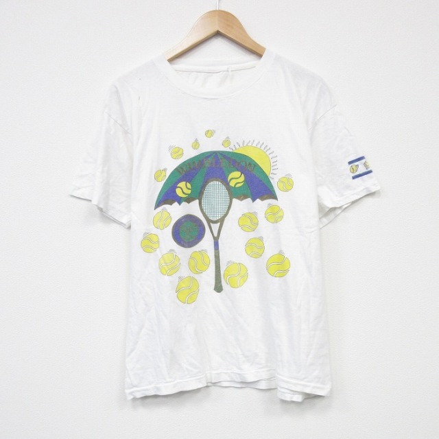90s 半袖Tシャツ テニス ホワイト L | 古着