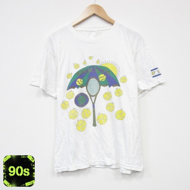 90s 半袖Tシャツ テニス ホワイト L | 古着
