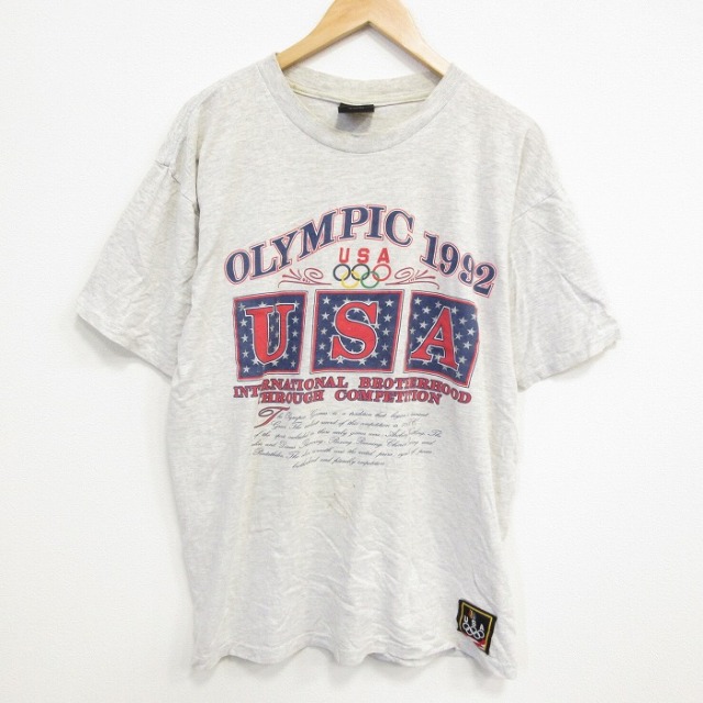 90s 半袖Tシャツ USAオリンピック グレー XL | 古着