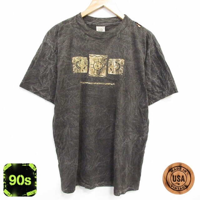 90s 半袖Tシャツ ココペリ ブラウン XL | 古着