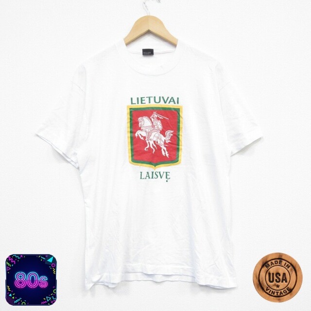 スクリーンスターズ 80s 半袖Tシャツ LAISVE ホワイト XL | 古着